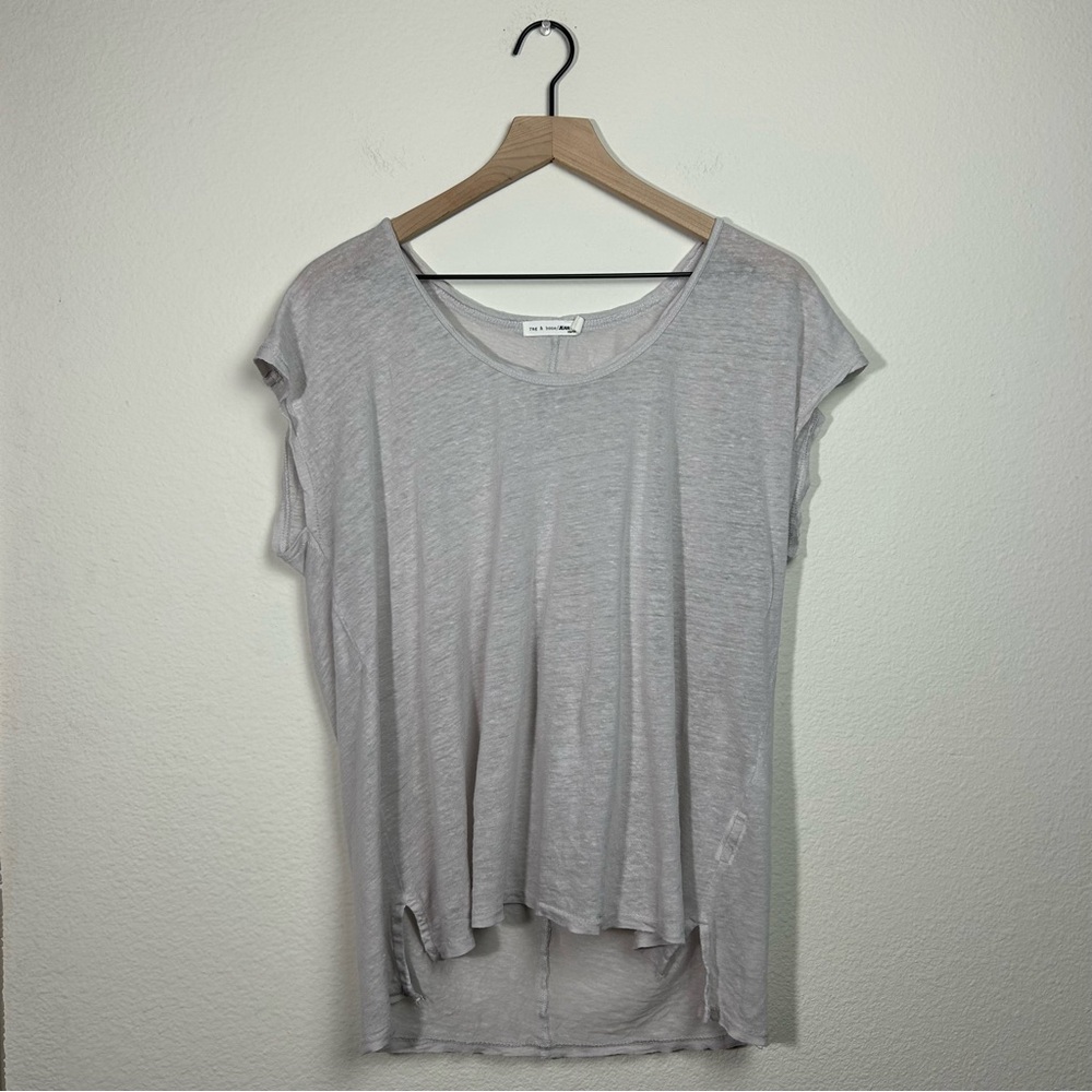 Rag And Bone Oversize Linen Muscle Tee Size XS
